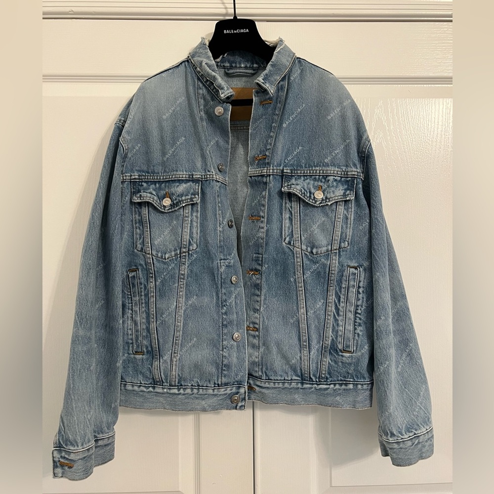 Balenciaga Logo Jean Jacket